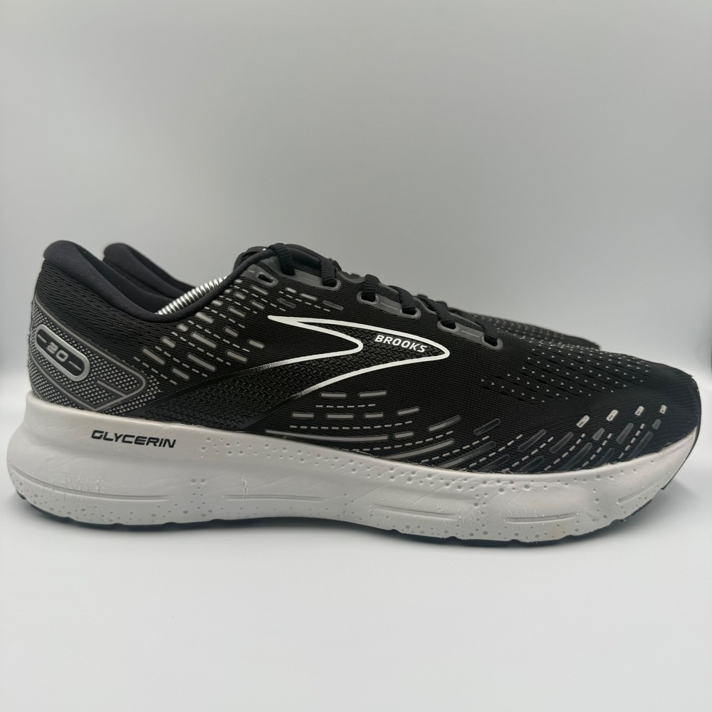 Brooks Glycerin 20 Men Size 13 Running Shoes Athletic Black Sneakers DNA LOFT v3
